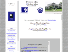 Tablet Screenshot of cypressisles.org